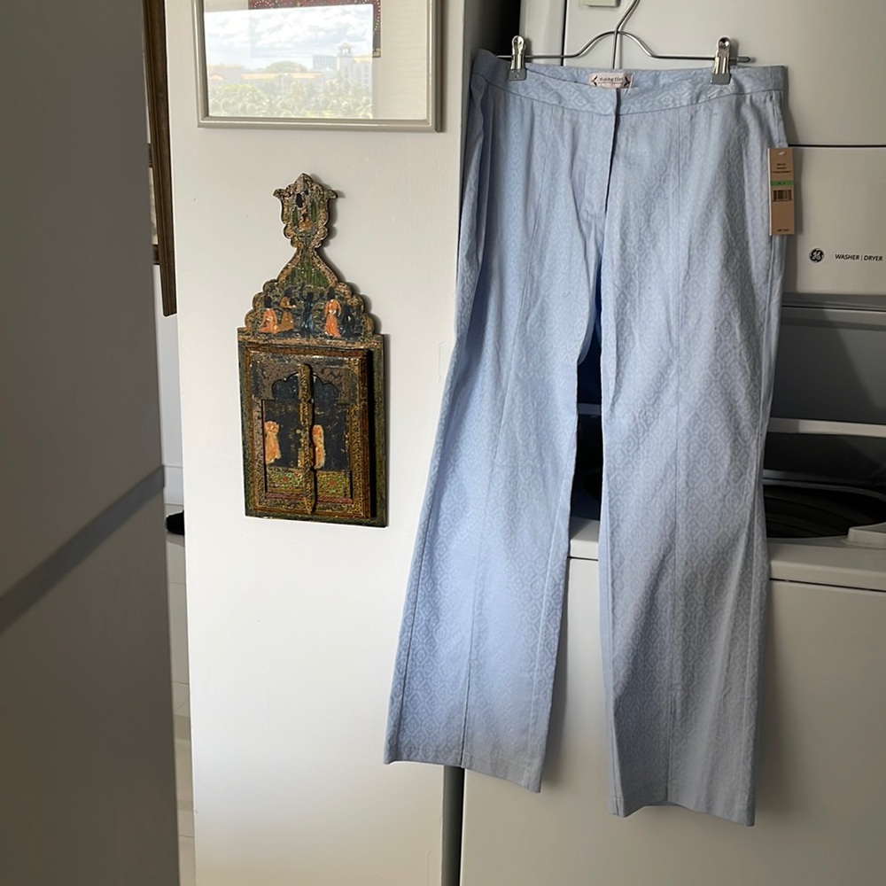 Nanette Lepore Whirlpool "Paradise Dreaming" Blue Pants